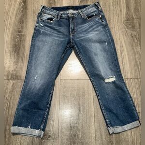 Silver capris waist 32